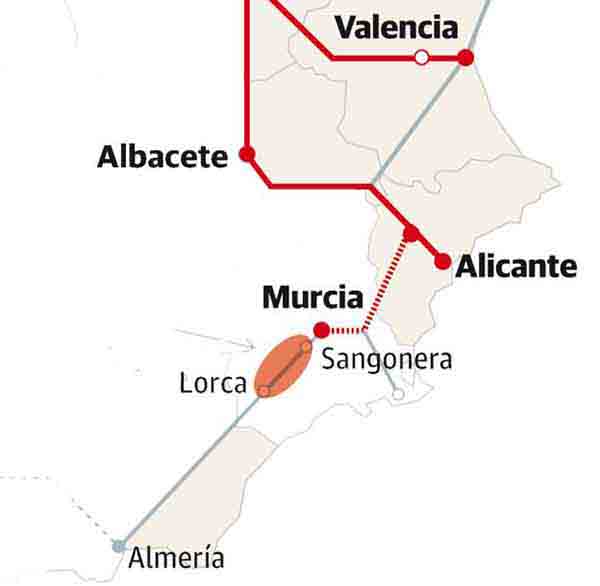 Expropiacion Via AVE Lorca Almeria Murcia Totana