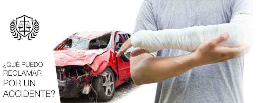 Que puedo reclamar por un accidente