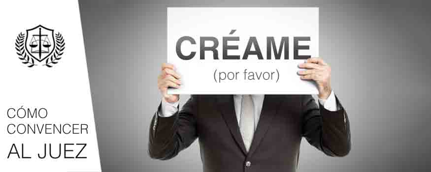 Materiales para convencer al juez